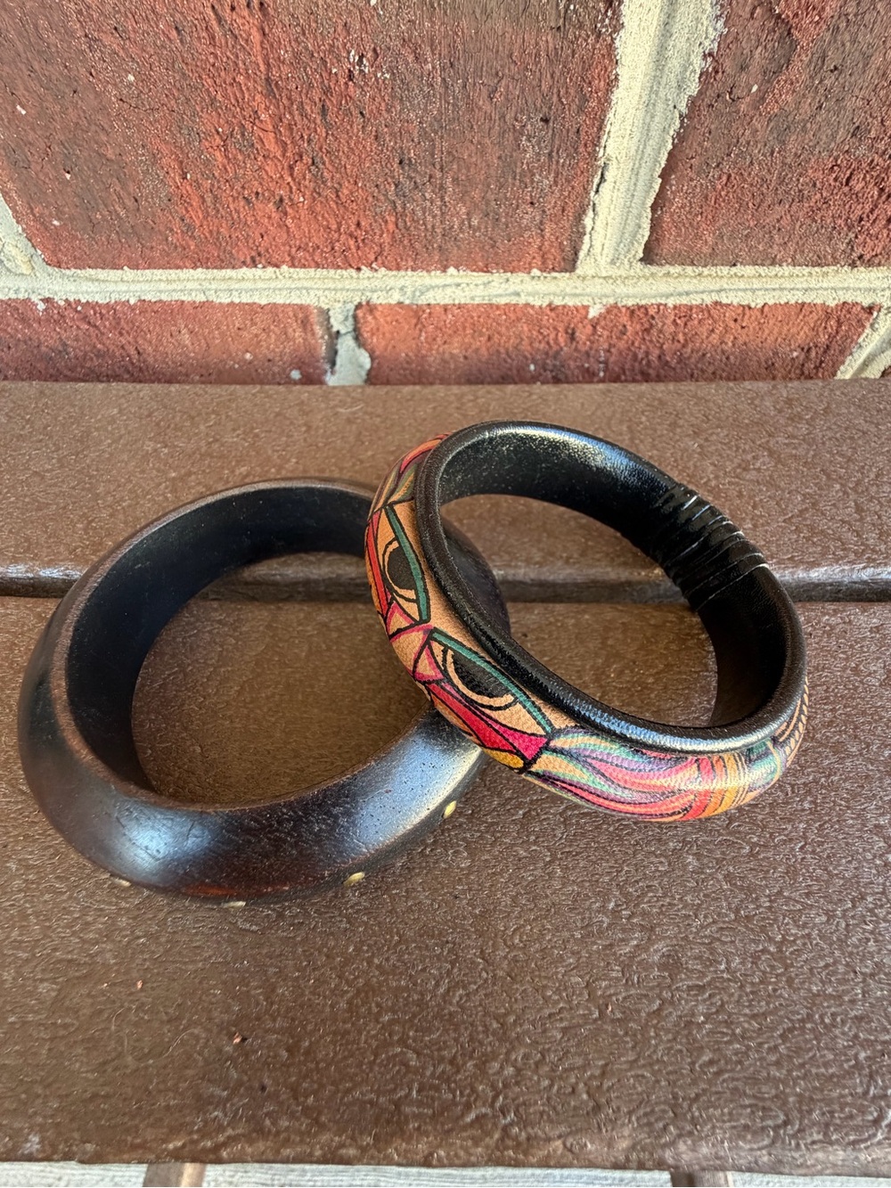 Handcrafted Black and Multicolor Bangle Set